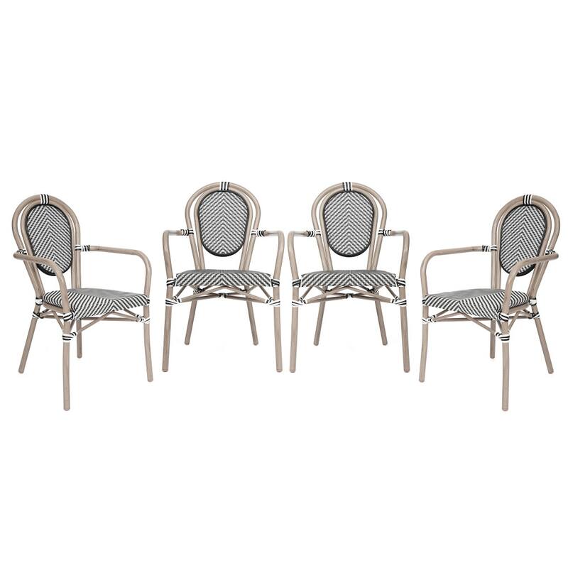 Stacking Bistro Chairs with Metal Frames