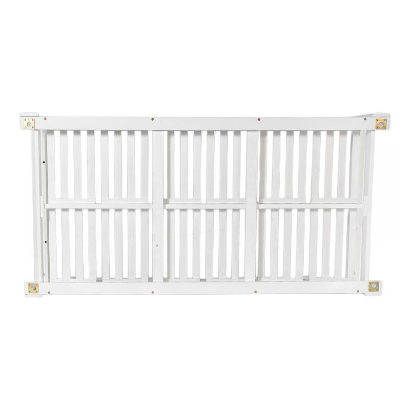 Patio Wooden Twin Size Porch Swing Daybed Frame