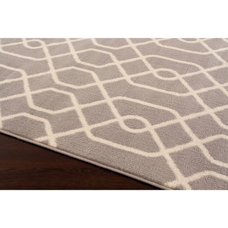 World Rug Gallery Modern Trellis Pattern Area Rug