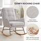 preview thumbnail 33 of 54, HOMYKA 25.2” Wide Rocking Chair with Button Accents for Nurseries