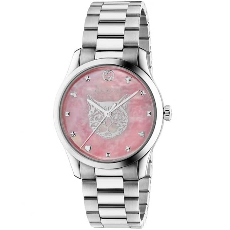 Gucci Women's G-Timeless Pink mother of pearl Dial Watch - YA1264166 - Pink mother of pearl - 6 (36)