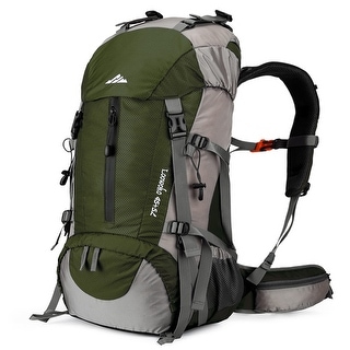 bagagee hiking backpack for Men and Women 70L+5L Waterproof Lightweight Camping Daypack with Rain Cover for Outdoor Travel Mountaineering Bottom panel loops allow for external A 50L Hiking Backpack, Waterproof Camping