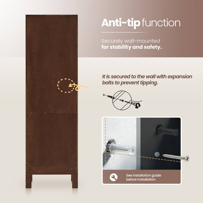 Shenzhen Solid Wood Bathroom Storage Cabinet