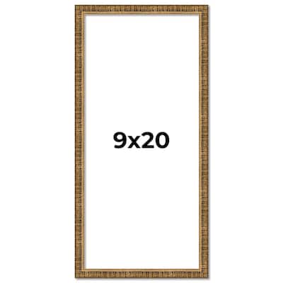 9x20 Frame Gold Kingsley Distressed Solid Wood Picture Frame Width