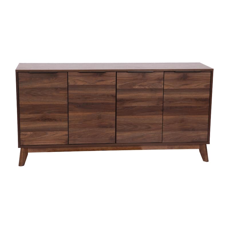 60" Buffet Cabinet with 4 Soft Close Doors and Adjustable Shelves