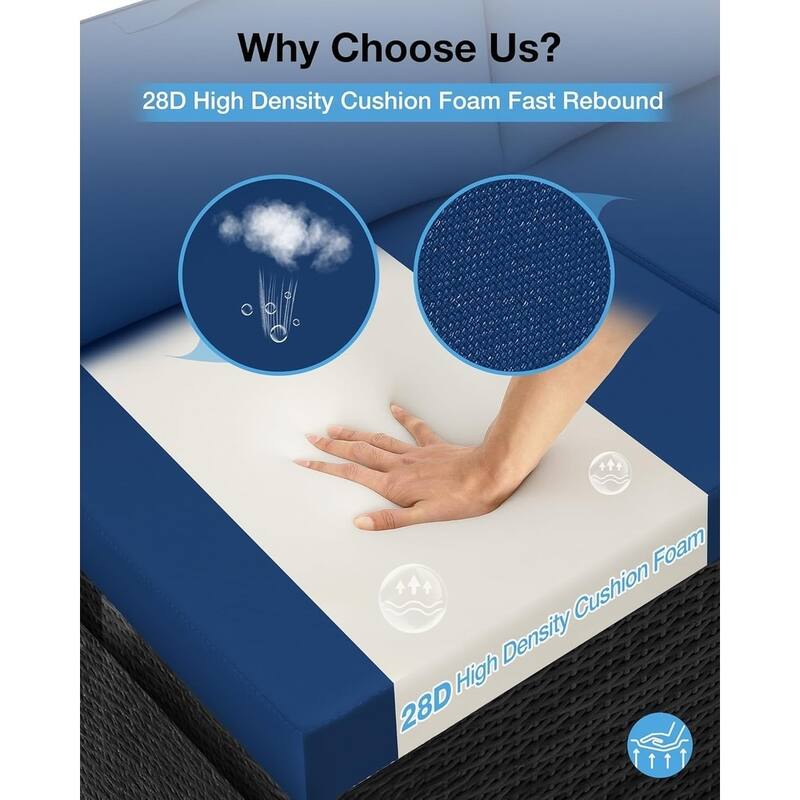 WINSOON 24x24 Inch Outdoor Deep Seat Cushion Set,Waterproof and Resistant