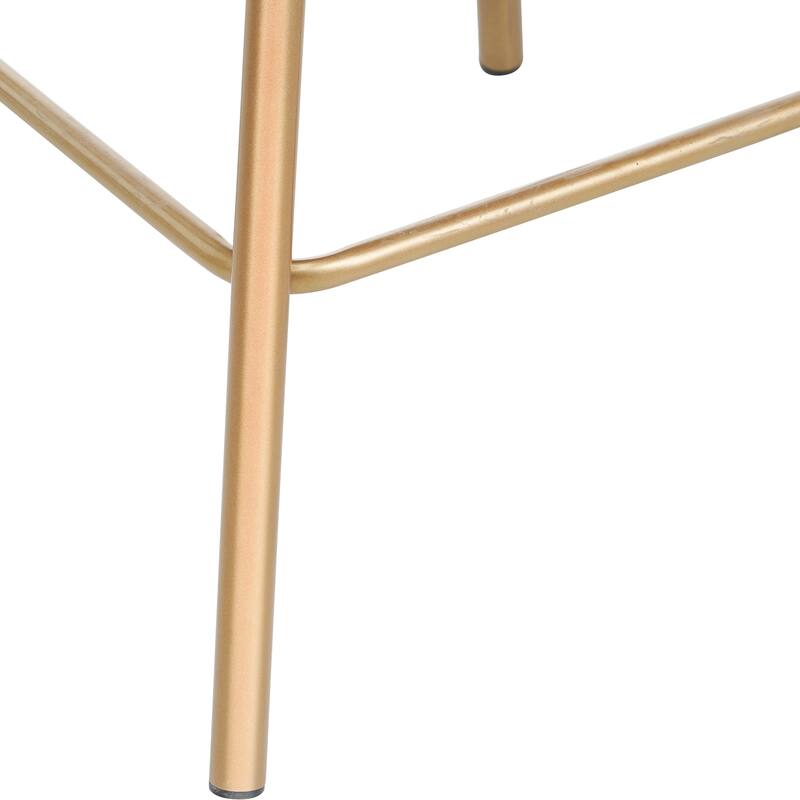 180° Swivel with Auto-Return Bar Stools Set of 2, Counter Height Chairs with Bucket-shaped Upholstered Seat and Tiered Backrest