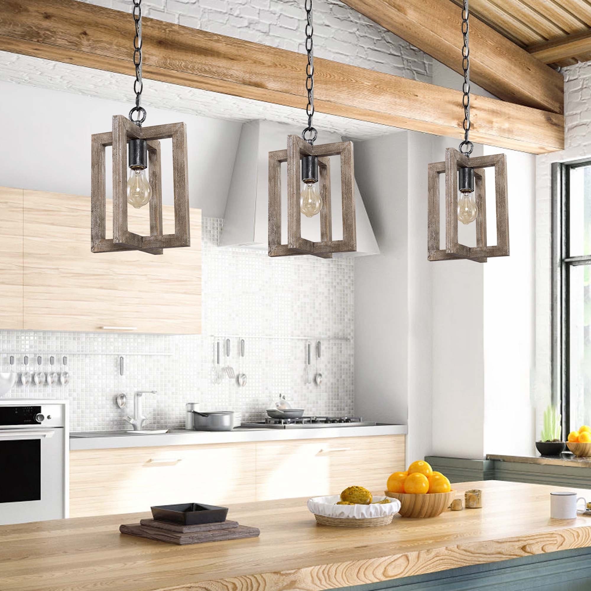  hanging pendant lights over kitchen island