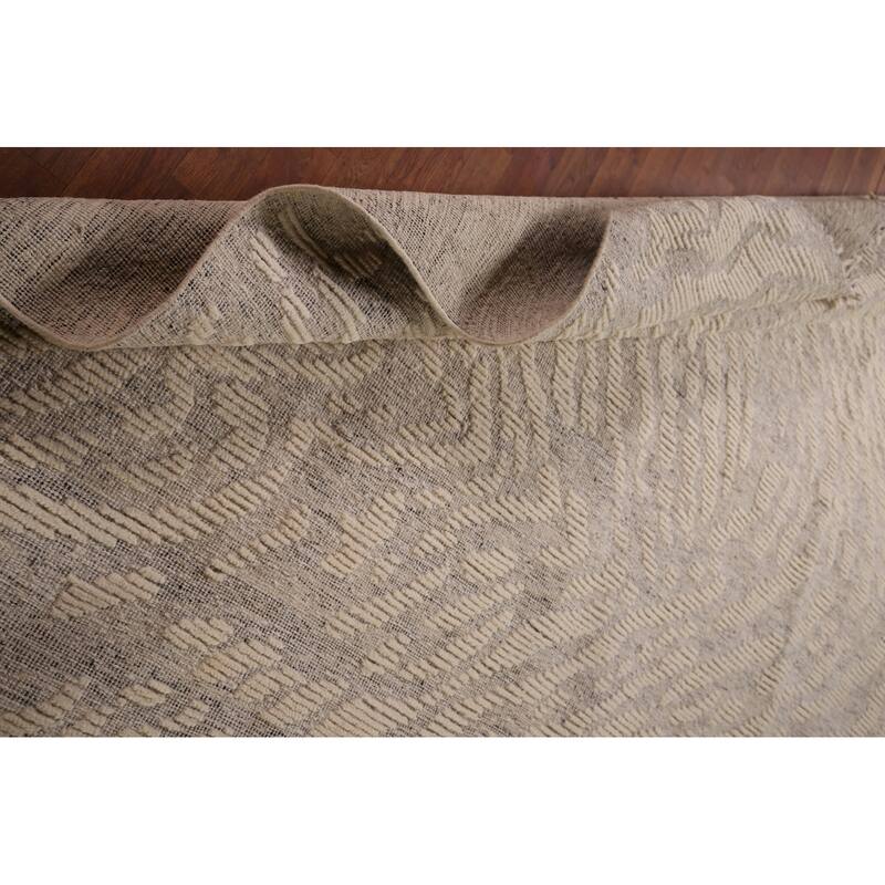All-Over Moroccan Abstract Area Rug Handmade Wool Carpet - 7'11"x 10'4"
