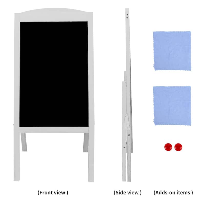 Chalkboard A Board Magnetic A Frame Blackboard Sandwich Board Gray - 35"W x 17" H