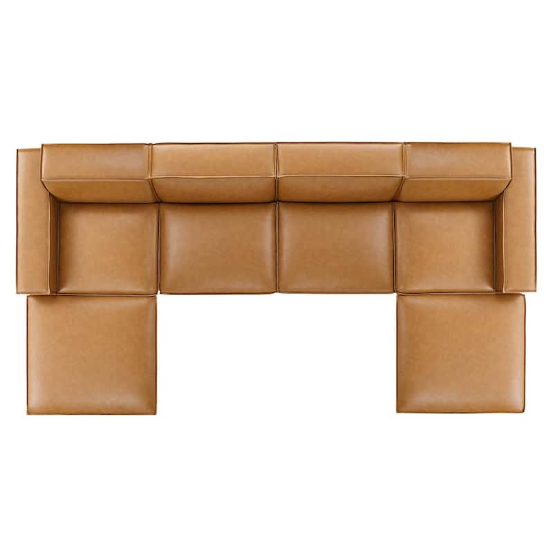 Restore 6-pc. Vegan Leather Sectional Sofa