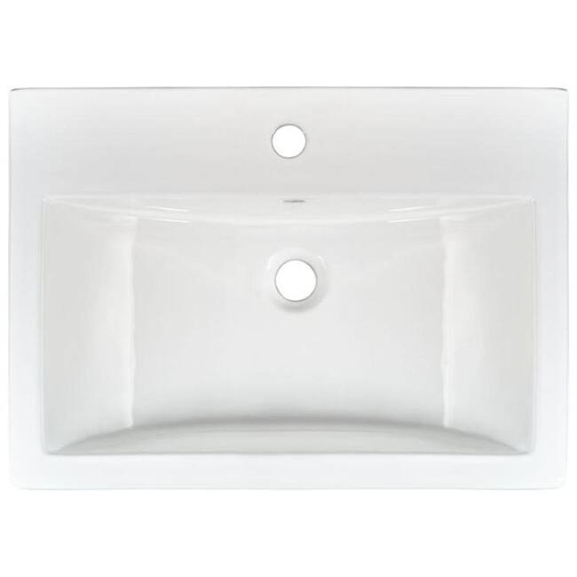 Ackland AKKPS-OMREC-2417-SB 24" Rectangular Porcelain Drop In Bathroom
