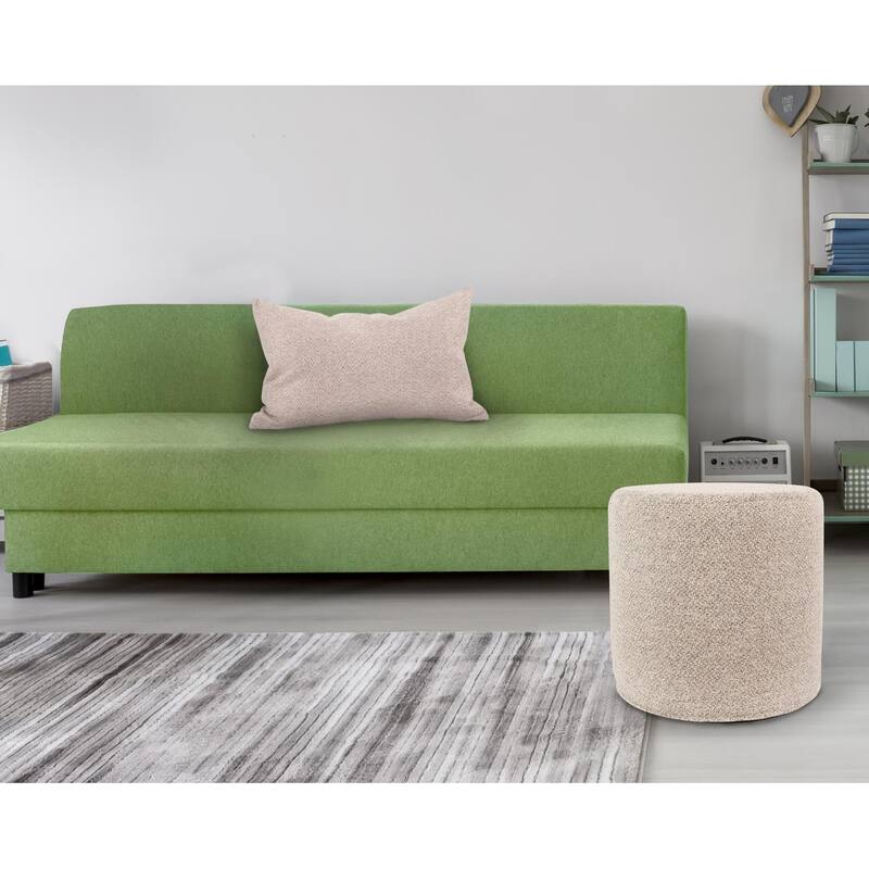 Allan Andrews No Tip Cylinder Ottoman with Cover, Panama Collection