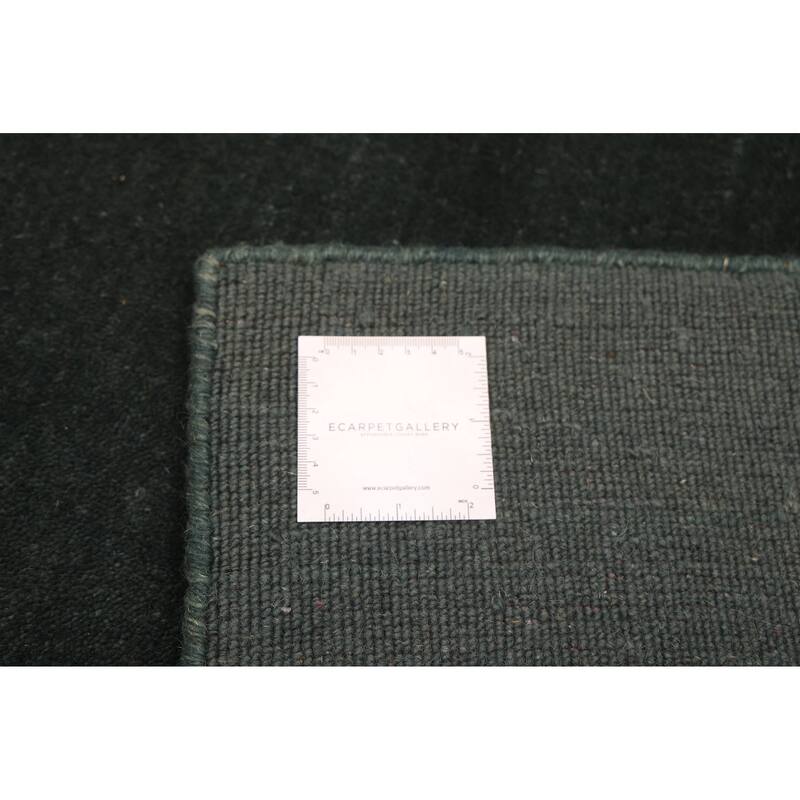 ECARPETGALLERY Hand Loomed Kashkuli Gabbeh Dark Green Wool Rug - 4'11 x 6'10