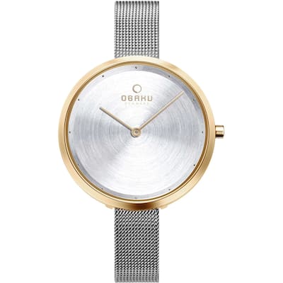 Obaku Women's Classic Silver Dial Watch - V227LXGIMC - 6 (36)