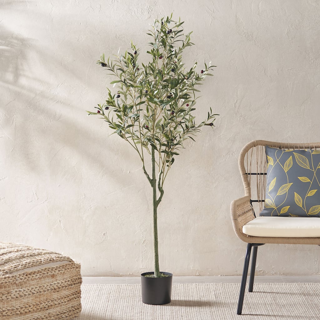 Christopher Knight Home Taos 4' x 1.5' Artificial Olive Tree