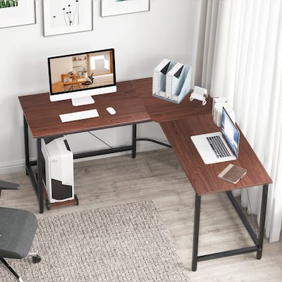 SOGES L Shaped Computer Corner Desk for Home Office