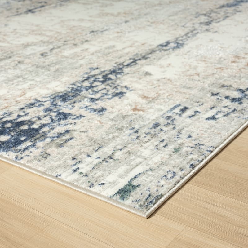 Ava Modern Abstract Performance Indoor Area Rug by Sevita