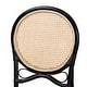preview thumbnail 6 of 8, Ayana Mid-Century Modern Two-Tone Black and Natural Brown Rattan Dining Chair
