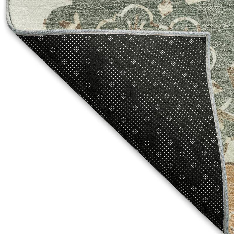 Machine Washable Indoor/ Outdoor Global Motif Chantille Rug