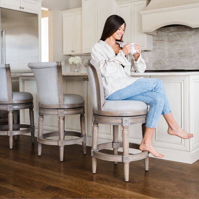Maven Lane 26" Pullman Swivel Counter Height Kitchen Stool