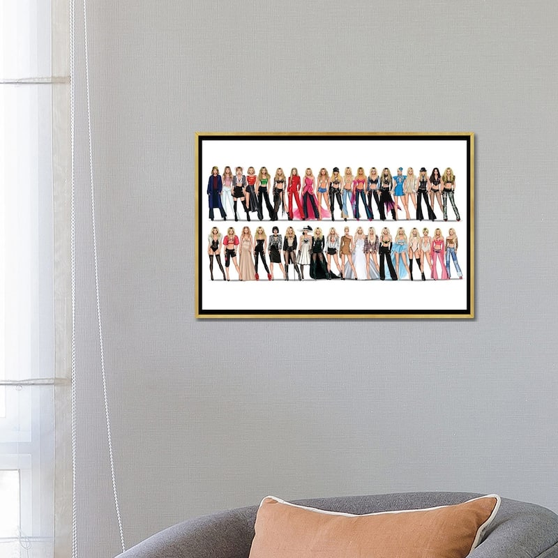iCanvas "Britney Spears Videography" by Armand Mehidri Framed Canvas Print
