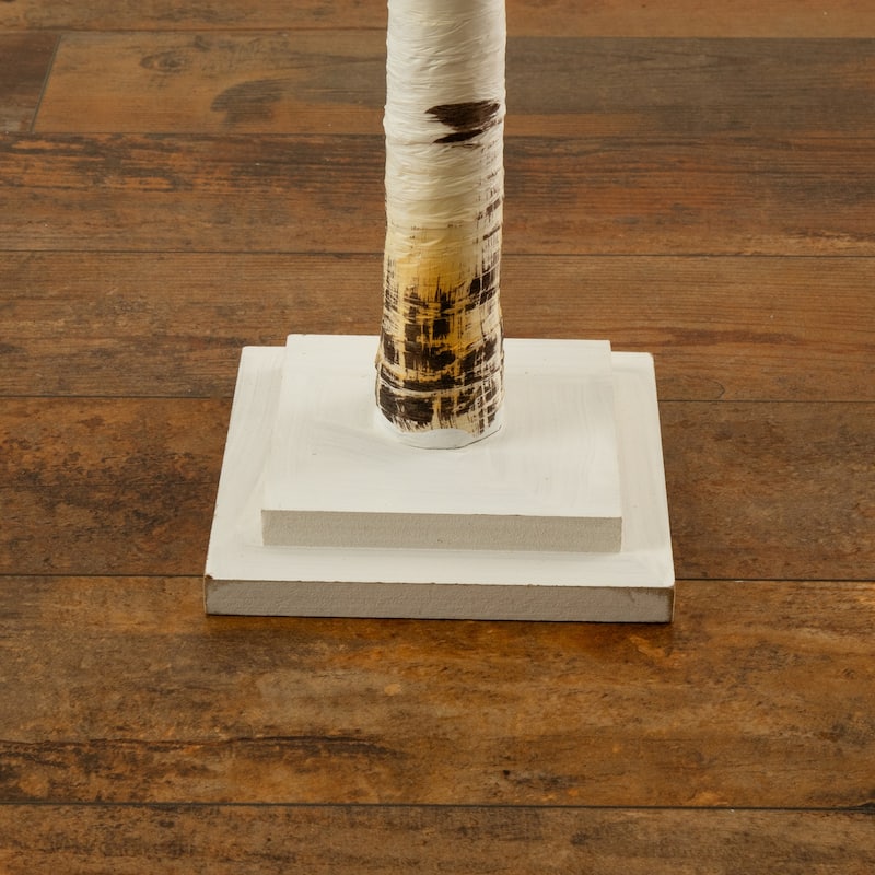 4ft. Pre-Lit Artificial Birch Tree with 50 Warm White LED Lights - Stylish Holiday X-Mas Accent Tree