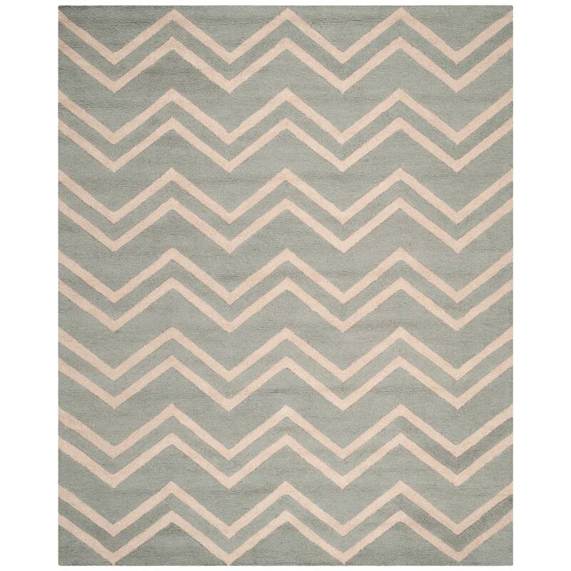 SAFAVIEH Handmade Moroccan Talma Paradise Grey Wool Rug