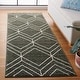 preview thumbnail 13 of 154, SAFAVIEH Adirondack Benilda Modern Geometric Rug 2'6" x 10' Runner - Dark Green/Ivory