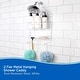 preview thumbnail 3 of 11, Kenney Rust-Resistant 2-Tier Small Hanging Shower Caddy - White