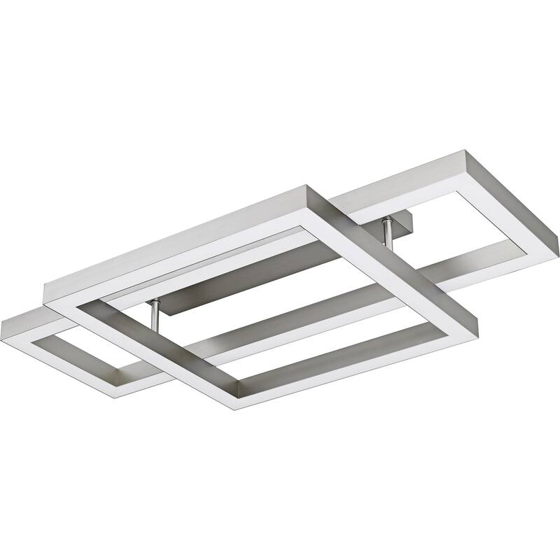 Lawless Integrated LED Painted Brushed Nickel Semi-Flush Mount with CCT Switch