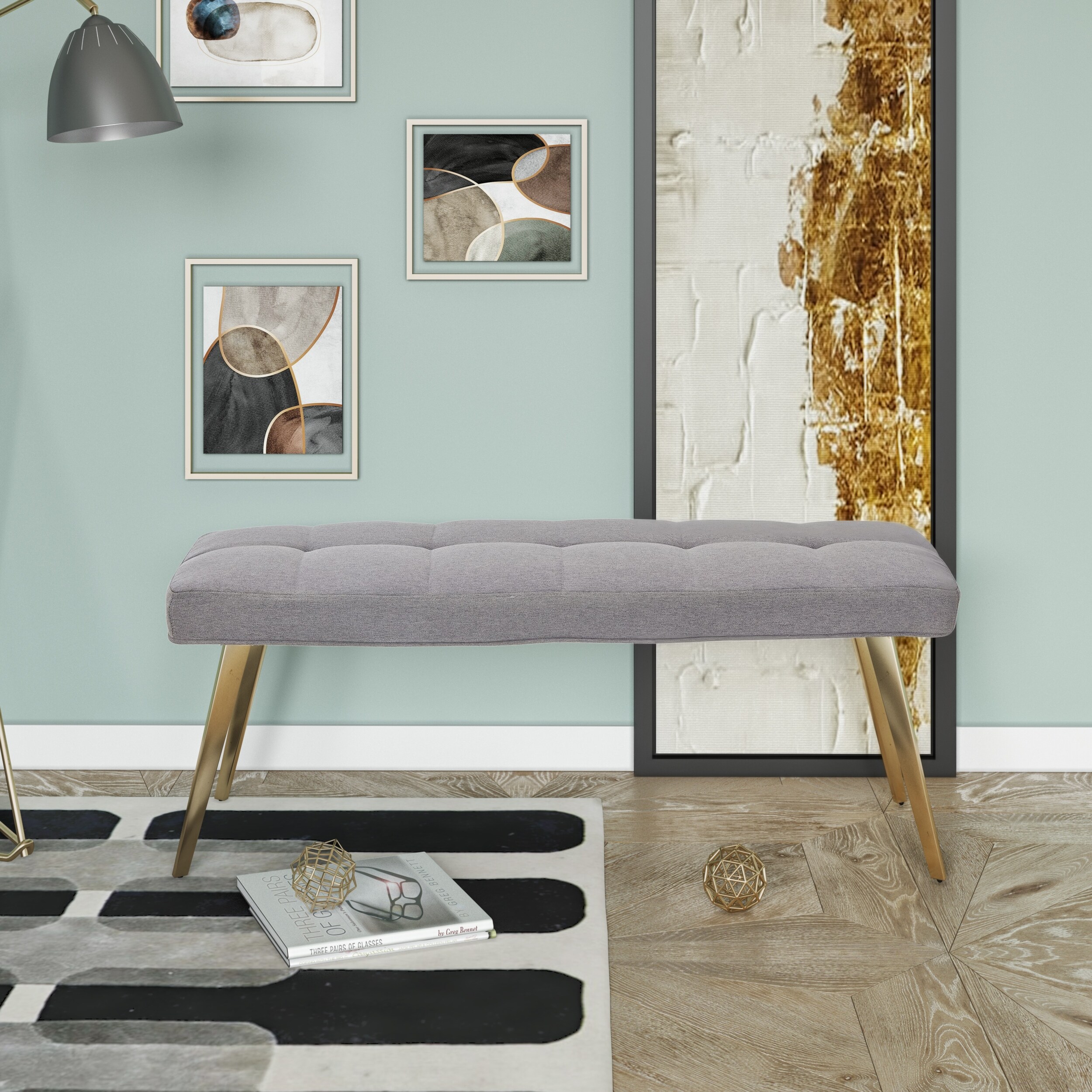 Cauley hot sale upholstered bench