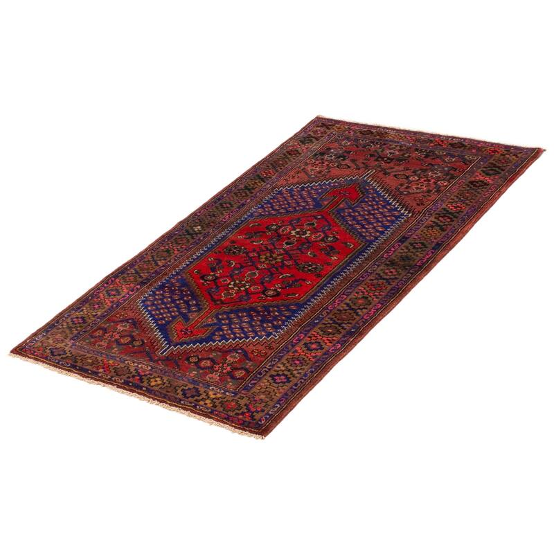 ECARPETGALLERY Hand-knotted Andelz Red Wool Rug - 3'9 x 6'6