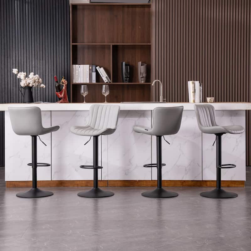 Counter Height Modern Swivel Barstools Set of 2
