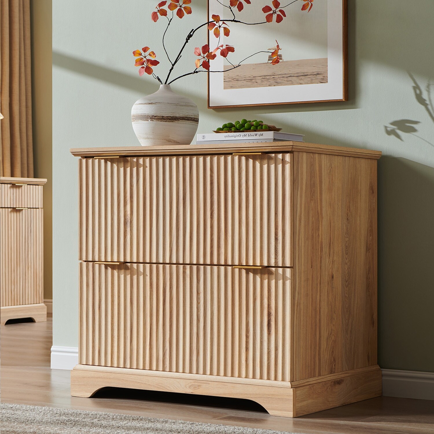 Simple Living Mission Wood Corner Cabinet - 34