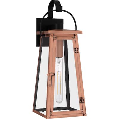 Carolina 1-Light Aged Copper Outdoor Wall Lantern