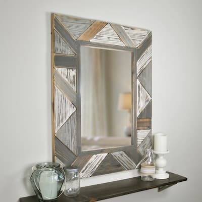FirsTime & Co. Silas Salvaged Farmhouse Planks Mirror