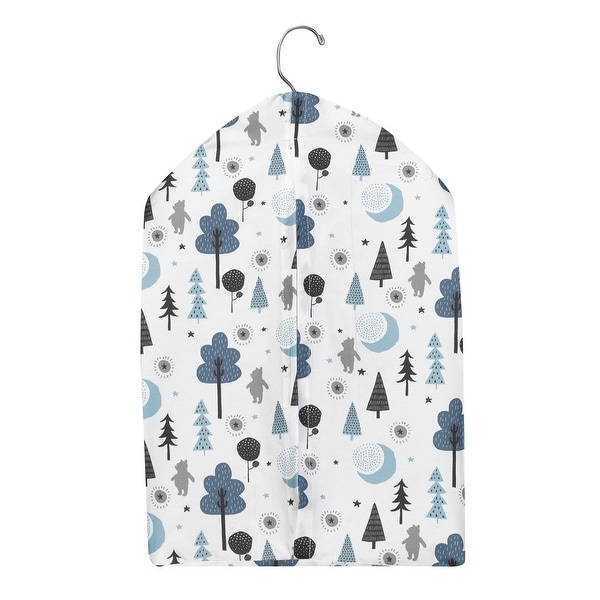 Disney Baby Forever Pooh White/Blue Bear Diaper Stacker by Lambs & Ivy