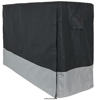 Sunnydaze Log Rack Cover - Gray and Black - Water-Resistant