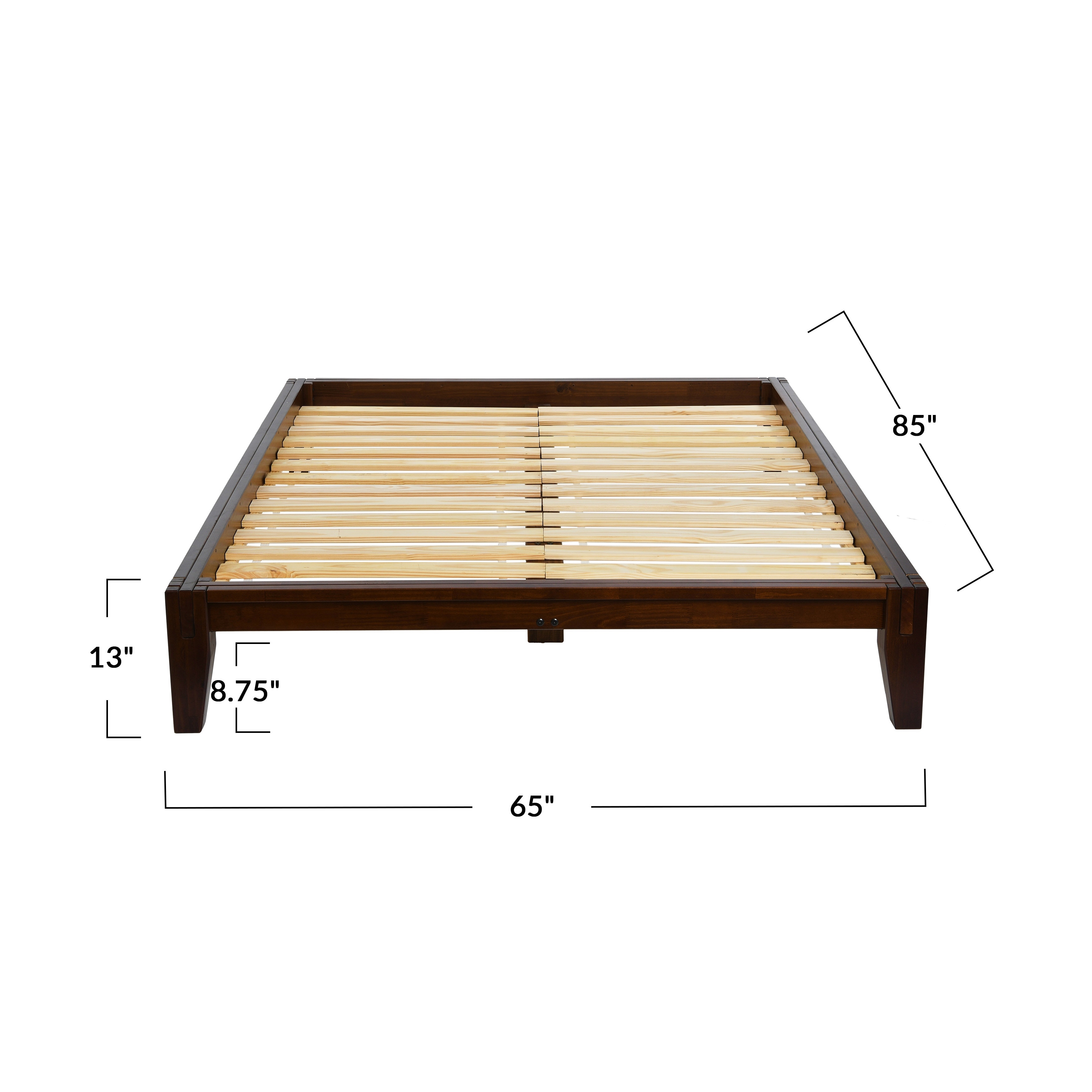 Yume Solid Wood Platform Bed with Japanese Joinery - Overstock