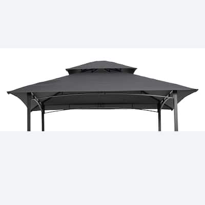 Double Tiered BBQ Tent Roof Top Cover, Grill Gazebo Replacement Canopy