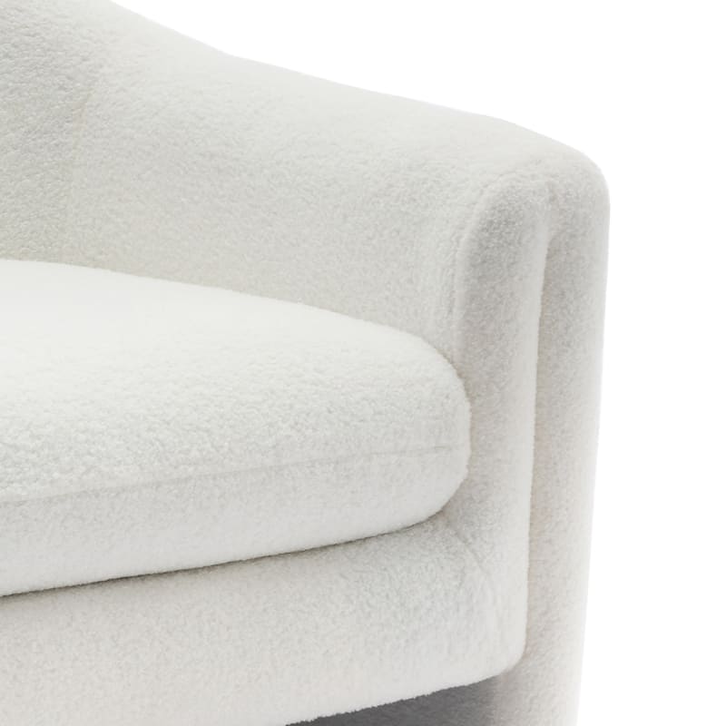 Modern Upholstered Barrel Accent Chair