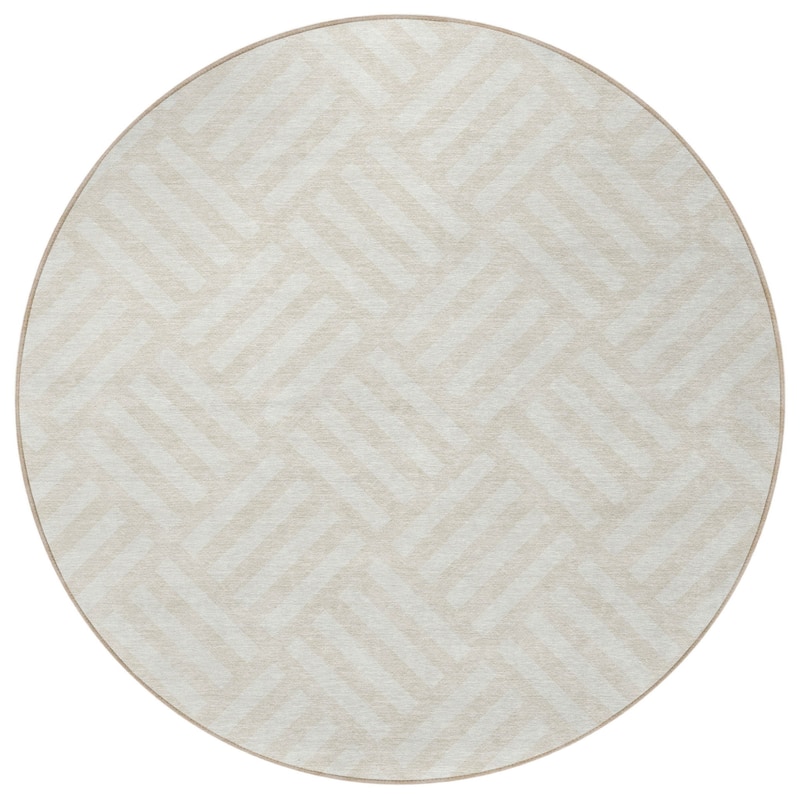 HomeRoots Geometric Transitional Rectangle Outdoor Rug