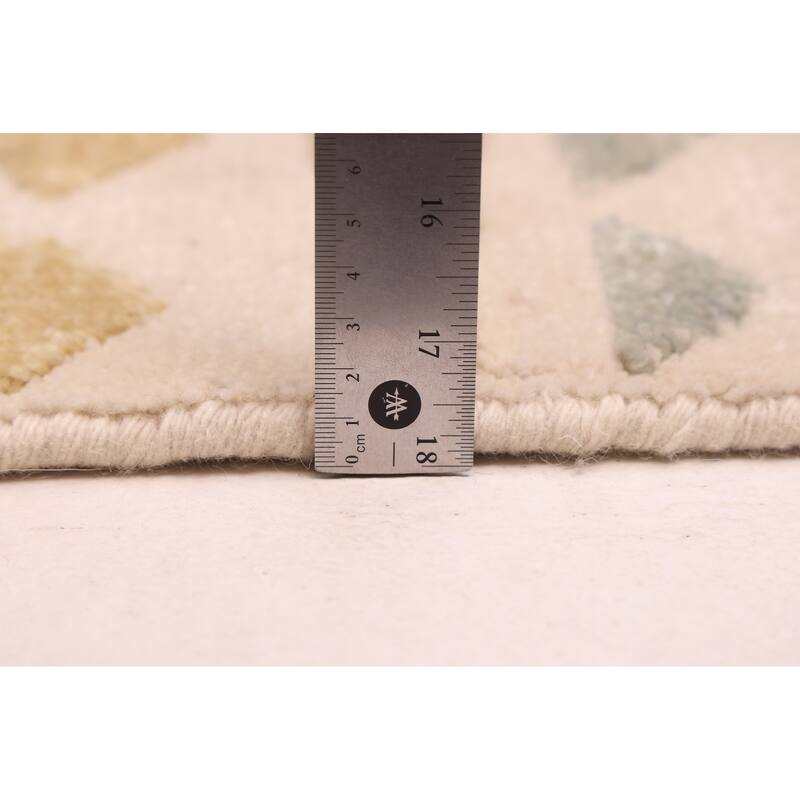 ECARPETGALLERY Hand-knotted Tangier Ivory Wool Rug - 7'10 x 9'8