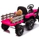 preview thumbnail 58 of 118, Luxury Electric Ride-On Tractor Toy for Children with Remote Control, Trailer, and LED Lights - 3-6 Years