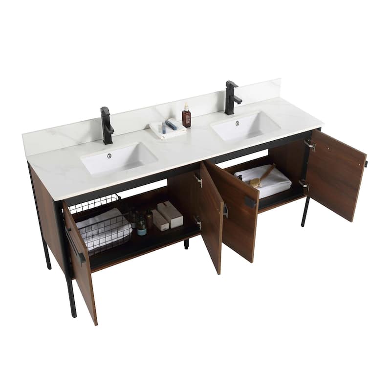 Fine Fixtures Oakville Bathroom Vanity with White Ceramic Sink