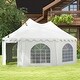 preview thumbnail 10 of 8, Outsunny 22 x 16 ft Party Tent, Wedding Tent with Sidewalls, Heavy Duty Event Tent with 2 Doors and 6 Windows