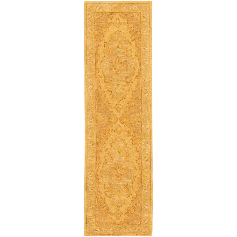 Livabliss Traditional Middleton Border Area Rug - 2'3" x 8' - Gold