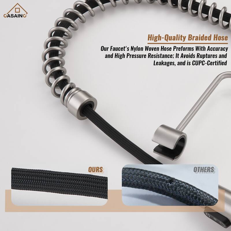 Single Handle Pull-Down Sprayer Kitchen Faucet