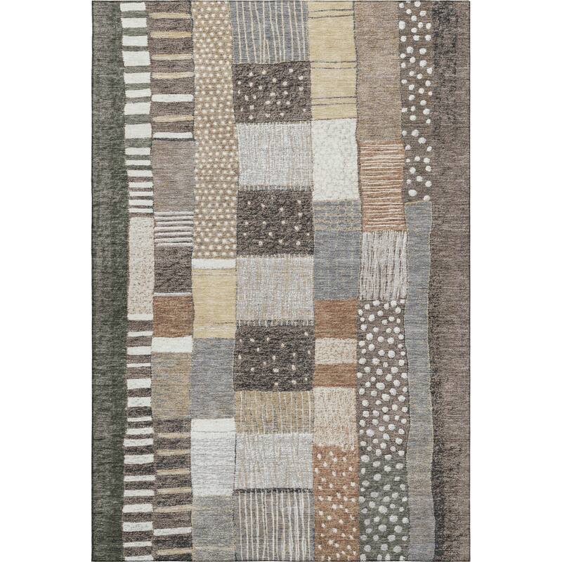 Premium Washable Super Soft Modern Patchwork Mayfield Rug